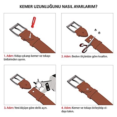 BOYD Hakiki Deri Erkek Kemeri Kot Pantolon Kemeri 4.2 cm Genişlik