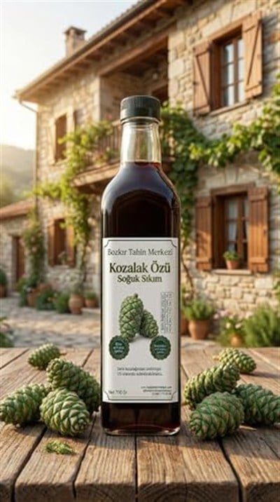Bozkır Tahin Merkezi Kozalak özü 700gr (doğal& soğuk pres)