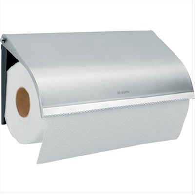 Brabantia 313868 Kağıt Havlu Tutucu, Duvara Asılır (220 Mm’Ye Kadar)