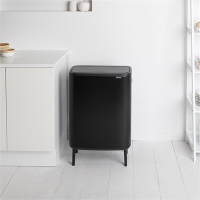 Brabantia Bo Matt Black Hi Dokunmatik Çöp Kutusu 60 L (BRA 130229)