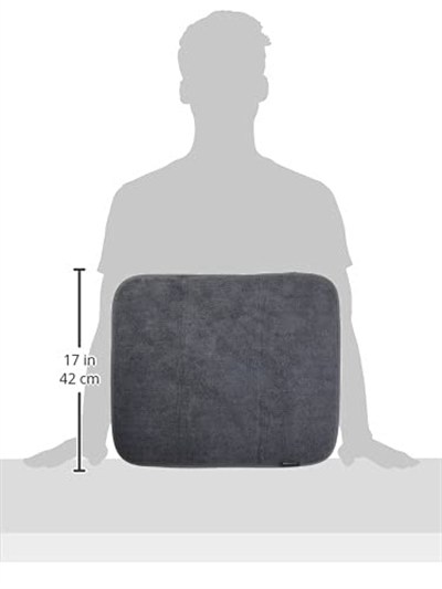 Brabantia mikrofiber kuru mat, koyu gri, 47 x 40 x 1 cm