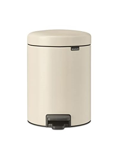 Brabantia - NewIcon pedallı çöp kovası 5 l – banyo veya tuvalet için küçük çöp kutusu – yumuşak kapanan kapak – kolay pedal  - Seçenekler: 3 L, 3 Liter, 5 L, 5 Litre, 12 L, 12 Liter, 20 L, 20 litre...
