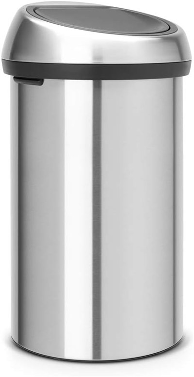 Brabantia Rubbish Bin, Paslanmaz Çelik, Mat Çelik