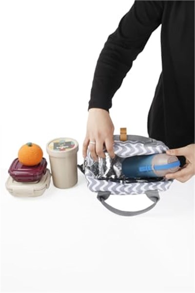 brandbaby (133) Anne ve Bebek Bakım Çantası Termal Beslenme Gri