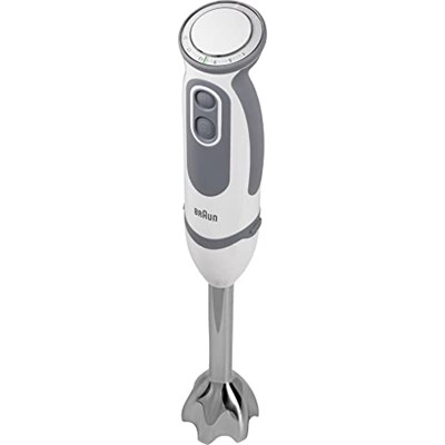 Braun MQ 5200WH - MultiQuick 5 Vario el blenderi paslanmaz çelik karıştırma ayağı, 1000 Watt, 600 ml karıştırma ve ölçüm kabı dahil, beyaz/gri