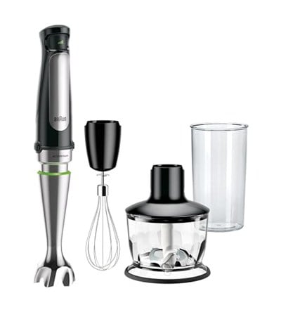 Braun MQ7035 Taşınabilir Daldırma El Blender,500W Stick Blender,Değişken Hız,2 Kupa Chopper,Çırpma teli,Beher,Çorba,Bebek Maması,Smoothies,Humus,Yumurta Çırpıcı