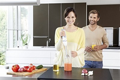 Braun MultiQuick 5 Vario MQ 5045 Aperitive el mikseri, 750 W, blender başlığı (1.250 ml), beyaz/gri