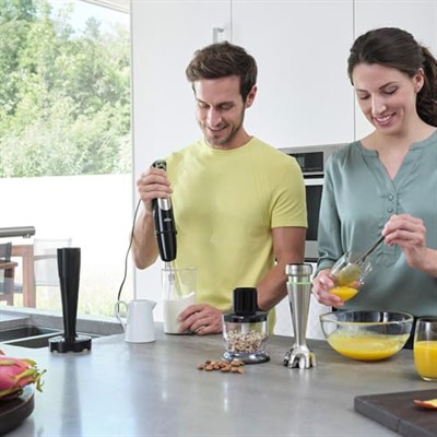 Braun MultiQuick 9 MQ 9147X el mikseri – Active PowerDrive ve SplashControl ile, püre yapma çubuğu, sebze ezici, mikser, parçalayıcı ve çırpma teli, 1200 Watt, siyah/paslanmaz çelik