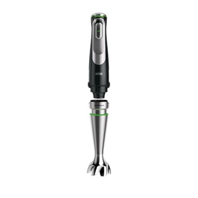 Braun MultiQuick 9 MQ 9147X el mikseri – Active PowerDrive ve SplashControl ile, püre yapma çubuğu, sebze ezici, mikser, parçalayıcı ve çırpma teli, 1200 Watt, siyah/paslanmaz çelik
