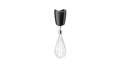 Braun paslanmaz çelik çırpma teli başlığı MQ 10 - El mikseri aksesuarı, Braun MultiQuick EasyClick sistemli el mikseri ile uyumlu, siyah