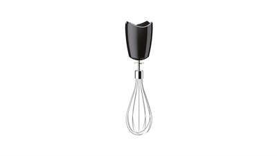 Braun paslanmaz çelik çırpma teli başlığı MQ 10 - El mikseri aksesuarı, Braun MultiQuick EasyClick sistemli el mikseri ile uyumlu, siyah