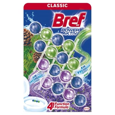 Bref Power Active Çam ve Lavanta Kokulu 4lü Klozet Bloğu 4 x 50 g, Çam & Lavanta 4