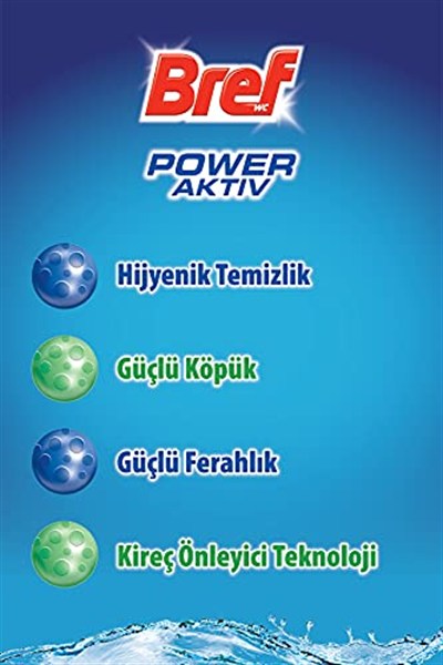 Bref WC Power Aktiv Çam Kokulu 2li Klozet Temizleme Topları, 1 x 2 Adet, Çam 2, İkili