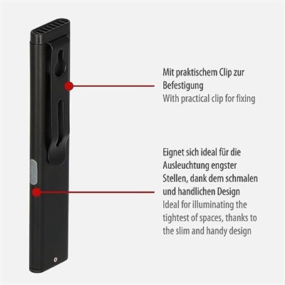 Brennenstuhl Brennenstuuhl Şarjlı LED Ultra Ince 12 Saat Aydınlatma Süreli 200 Lümen Mıknatıslı Outdoor El Feneri