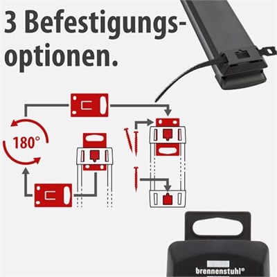 Brennenstuhl Premium Line Serisi 8 Soketli 5 Metre Uzatma Kablosu Siyah Gri