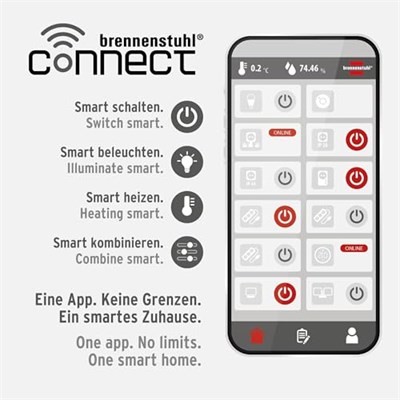 Brennenstuhl Wifi Özellikli Zaman Ayarlı Ses Kontrollü Akıllı Priz, Standart
