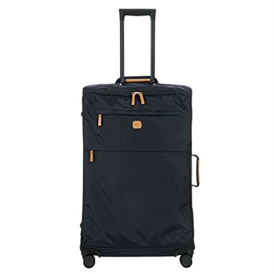 Brics X-Bag Çerçeveli Büyük İplik Makinesi - 76 cm - Tekerlekli Valizler - Kareli Bagaj - Lacivert, Lacivert, One Size, 30 EU