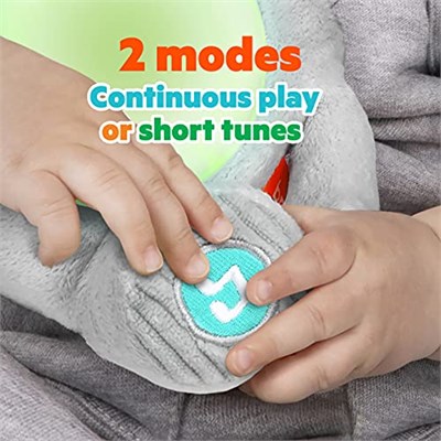 Bright Starts Peluş Fil Müzik ve Işıklar Sarılmak Bebek