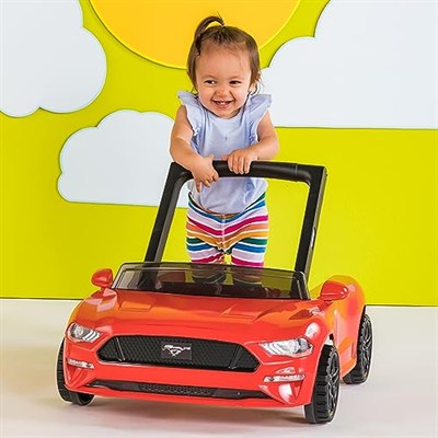 Bright Starts Ways to Play 4ü 1 arada Walker - Ford Mustang, Kırmızı, 6 Aylık +, Kırmızı