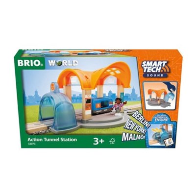 BRIO Dünya - Çocuklar Yaş 3 Yıl Up için Akıllı Tech Ses Eylem Tünel İstasyonu - Tüm BRIO Tren Setleri ile uyumlu