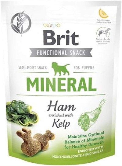 Brit Care Functional Snack Sağlıklı Büyümeyi Desteklemek İçin, Tahılsız, Jambon Ve Yosunlu, Fonksiyonel Yavru Köpek Ödülü, 150 g