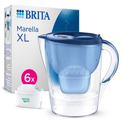 Brita BRITA Marella XL 6x Maxtra Pro All-In-1 Filtreli Su Arıtma Sürahisi – Mavi (3,5l)