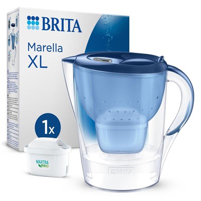 Brita BRITA Marella XL Maxtra Pro All-In-1 Filtreli Su Arıtma Sürahisi - Mavi, 3,5 Lt