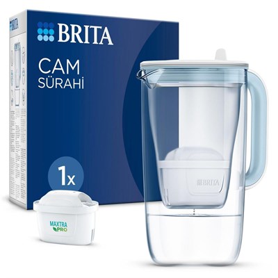 Brita BRITA Maxtra Pro All-In-1 Filtreli Cam Su Arıtma Sürahisi – Açık Mavi (2,5 L)