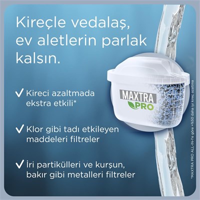 Brita BRITA Maxtra Pro Kireç Uzmanı Yedek Su Arıtma Filtresi, 2’li