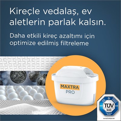 Brita BRITA Maxtra Pro Kireç Uzmanı Yedek Su Arıtma Filtresi, 6’lı