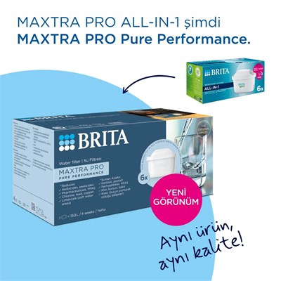 Brita BRITA MAXTRA PRO Pure Performance Yedek Su Arıtma Filtresi, 4lü
