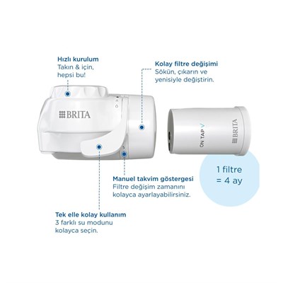 Brita On Tap V Musluk Üstü Filtreleme Sistemi