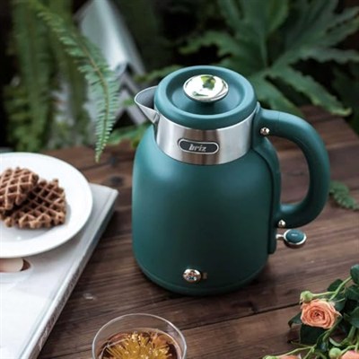 Briz BR1040 Retro Yeşil Su Isıtıcı Çelik Kettle