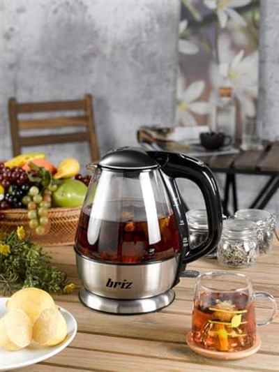 Briz BR711 Inox Su Isıtıcı Cam Kettle