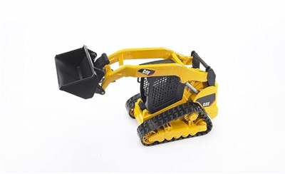 Bruder - Caterpillar Paletli Yükleyici Ölçekli Model | Şantiyeler, çiftlik, inşaat aracı, ölçek 1:16 için ön adaptörlü şarj cihazı