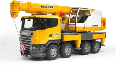 Bruder - Scania R-Serisi Liebherr Vinçli Kamyon Ölçekli Model