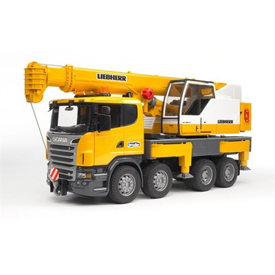 Bruder - Scania R-Serisi Liebherr Vinçli Kamyon Ölçekli Model