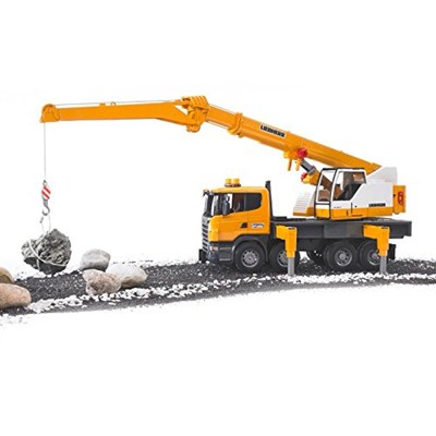 Bruder - Scania R-Serisi Liebherr Vinçli Kamyon Ölçekli Model
