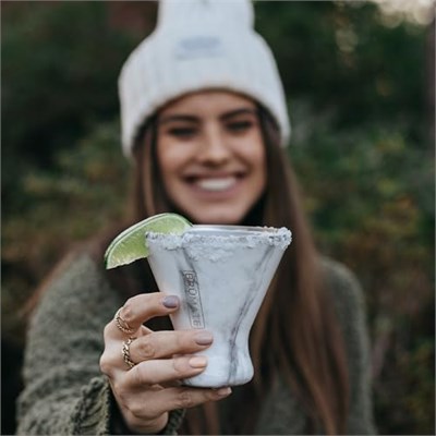 BrüMate MargTini 10 oz Martini Margarita Bardak - Vakum Yalıtımlı Paslanmaz Çelikten Yapılmıştır (Mat Siyah)