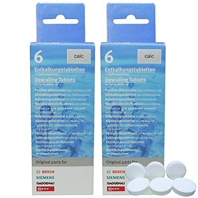 BSH 2li paket için Entkalkungstabletten cihazlar der -Grubu: Siemens – Bosch – Balay – Constructa – Gaggenau – Neff/6 Entkalkungstabletten her biri 18 g/311556 – TZ 60002 – TCZ6002