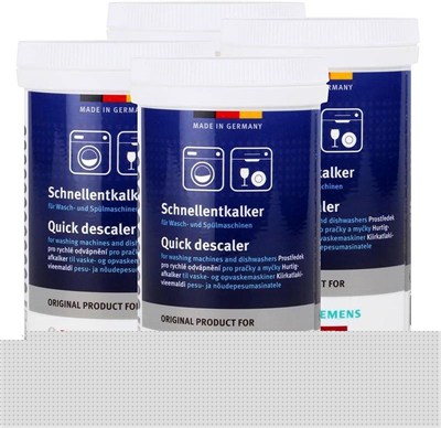 BSH 4 x Schnellentkalker 250 g – çamaşır-ve bulaşık makinesi için, kireç çözücü