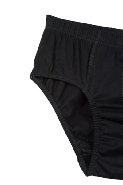 BSM 5li Erkek%100 Pamuklu Yumuşak Nefes Alabilen Ribana Külot (3XL, Siyah)