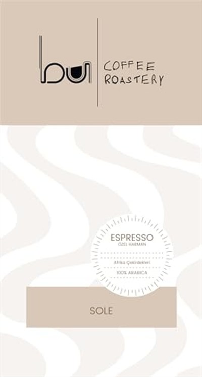 bu COFFEE ROASTERY SOLE Espresso 250 gr (Çekirdek)