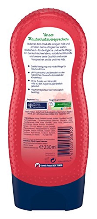 Bübchen Şampuan ve Duş Jeli-Frambuaz 230ml