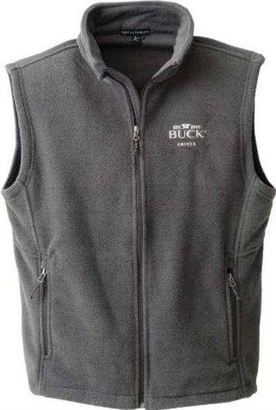 BUCK KNIFE (6353) Mens Zip-Up Polar Yelek - L