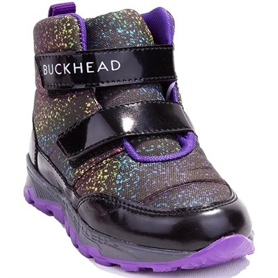 Buckhead 4183 Siyah Mor Snowshell Ortopedik Günlük Kız Çocuk Bot