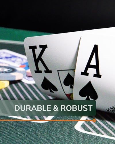 Bullets Playing Cards, 2 x 54 plastik poker kartı, ikili paket, 2 köşe işareti, jumbo endeksi, su geçirmez, oyun kartları