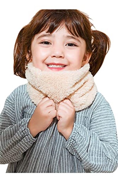 Bundera Stole Çocuk Peluş Boyunluk Atkı Kaşkol Rüzgar Geçirmez Polar Boyunluk Şalı