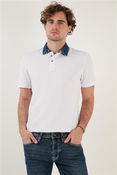 Buratti% 100 Pamuk Düğmeli Regular Fit Polo Yaka T Shirt Erkek POLO YAKA T SHİRT 5902134