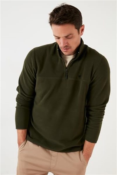 Buratti Slim Fit tüylenmez bato yaka kışlık ceket polar erkek polar 5906001